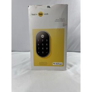 Nest X Yale YRD550 Black Suede Smart Door Lock W/t Keypad And Nest Connect New